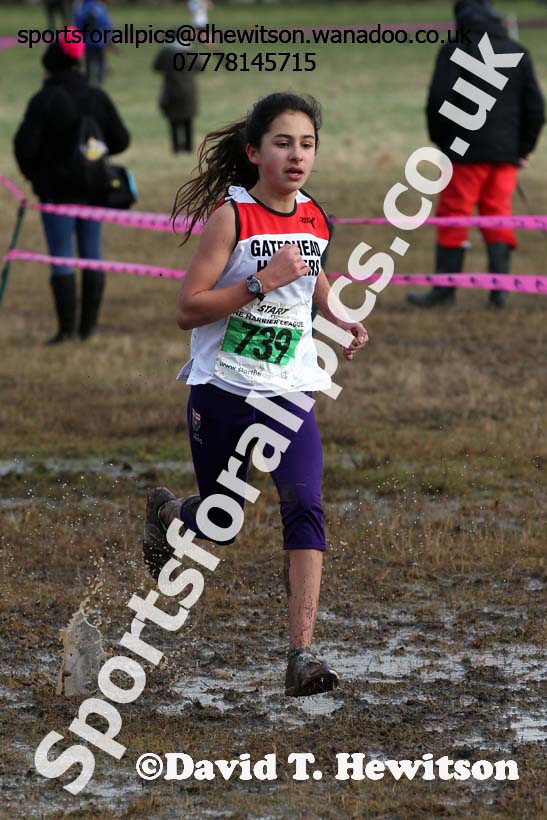 Girls under-15s NEHL, Jarrow. Photo: David T. Hewitson/Sports for All Pics
